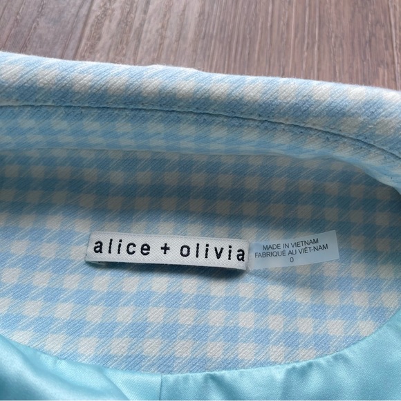 NWT Alice and Olivia Justin Longline Houndstooth Blazer Jacket - Picture 10 of 17